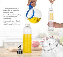 1-liter transparent plastic bottle for oil, easy to use anTrendify.