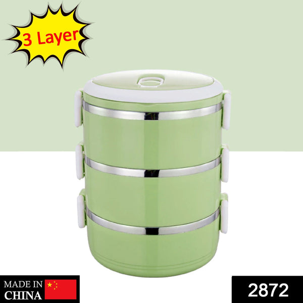 Multi-layered hot lunch box