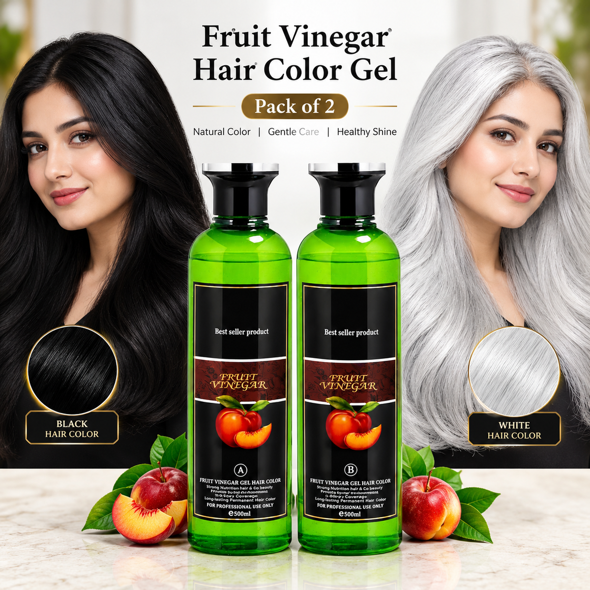 Fruit Vinegar Hair Color Gel (Pack of 2)