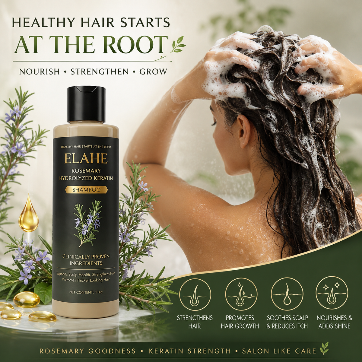 Rosemary Hair Growth Shampoo (Pack of 2)